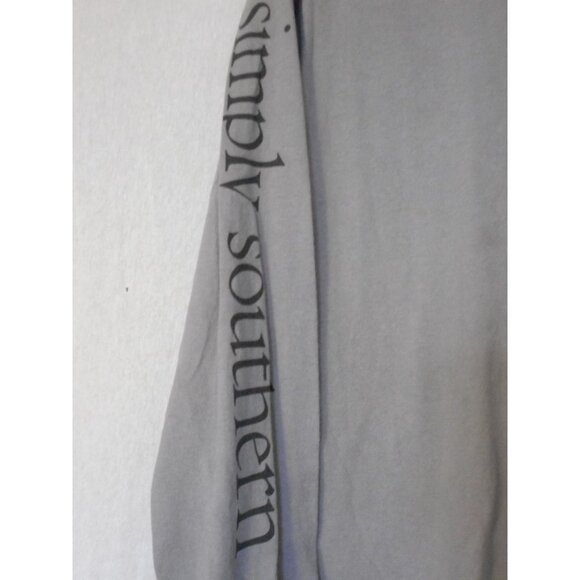 Simply Southern Grey Graphic Tee T-Shirt cotton Sz S Lighthouse Long sleeve - Picture 4 of 6